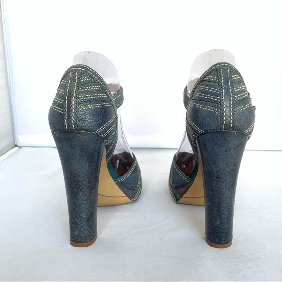 Miss Sixty Retro Shaka Heels Blue CA - Picture 3 of 8